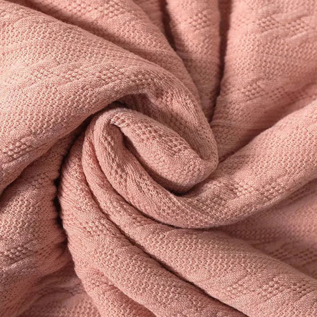Picture of Personalised Embroidered Blanket - Custom Name Jacquard Knit Pom Pom Blanket - Pom Pom and Sherpa Fleece Backing