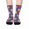 Picture of Custom Photo Face Socks with Heart - Gift for Couples and Family - Personalized Socks Gift