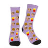 Picture of Custom Burgers and Fries Photo Face Socks - Personalized Socks Gift