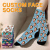 Picture of Custom Soccer Photo Face Socks - Gift for Men and Boys - Personalized Socks Gift