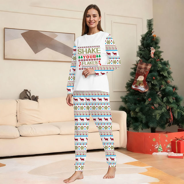 Picture of Family Christmas Pajama Sets - Long Sleeve Pajamas - Family Gift for Christmas