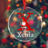 Picture of Custom Christmas Tree Crystal Ornaments with Letter - Custom Christmas Tree Ornament - Christmas Ornament