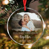 Picture of Couple Christmas Tree Crystal Ornaments with Photo - Custom Christmas Tree Ornament - Xmas Home Decor - Christmas Ornament