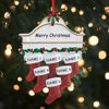 Picture of Personalised Resin Christmas Ornament with Names -  Family Christmas Stocking Ornament