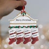 Picture of Personalised Resin Christmas Ornament with Names -  Family Christmas Stocking Ornament