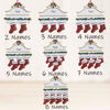 Picture of Personalised Resin Christmas Ornament with Names -  Family Christmas Stocking Ornament