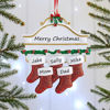 Picture of Personalised Resin Christmas Ornament with Names -  Family Christmas Stocking Ornament