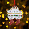 Picture of Personalised Resin Christmas Ornament with Names -  Family Christmas Stocking Ornament