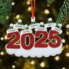 Picture of Personalised Resin Christmas Ornament with Names -  Christmas Tree Ornament - Green Hats