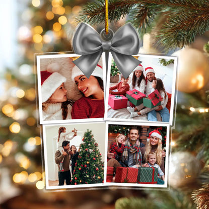 Picture of Personalised Photos Christmas Tree Ornament -  Family Christmas Ornament - Xmas Home Decor