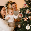 Picture of Personalised Photo Christmas Tree Ornament -  Christmas Ball Ornament - Xmas Home Decor