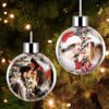 Picture of Personalised Photo Christmas Tree Ornament -  Christmas Ball Ornament - Xmas Home Decor