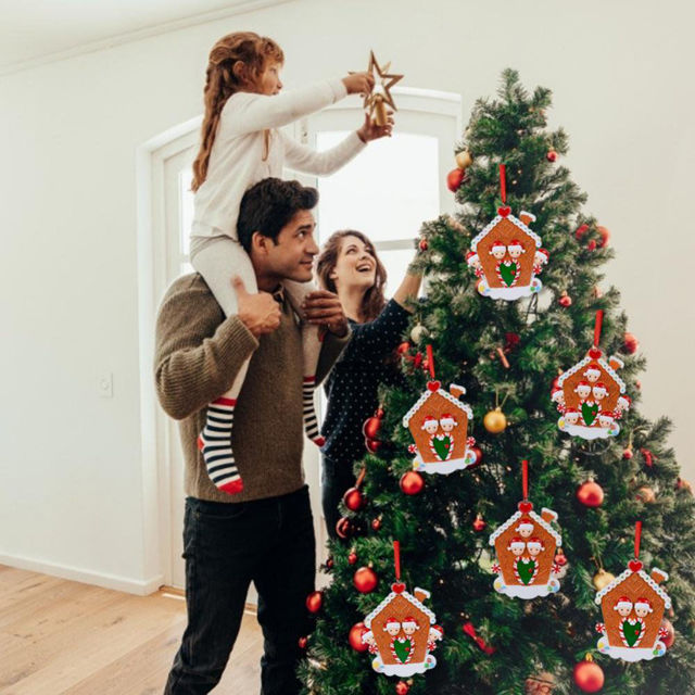 Picture of Personalised Resin Christmas Ornament with Names - Family Christmas Tree Ornament - Christmas Decor