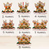 Picture of Personalised Resin Christmas Ornament with Names - Elks Family Christmas Tree Ornament