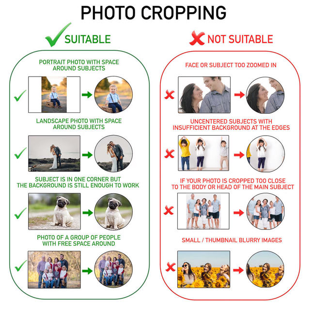 Picture of Personalised Wood Christmas Tree Ornament with Photo -  Family Christmas Ornament - Christmas Decor