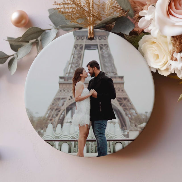 Picture of Photo Ceramics Christmas Ornaments - Personalised Family Christmas Tree Decor