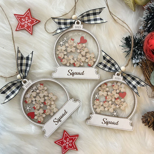 Picture of Personalized Gingerbread Home Christmas Decorations - 4D Custom Cookie Decorations Gifts for Christmas -  - Custom Home Decorations
