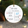 Picture of Custom Ceramics Christmas Tree Ornament - Family Christmas Tree Ornaments with Photo - Xmas Home Decor