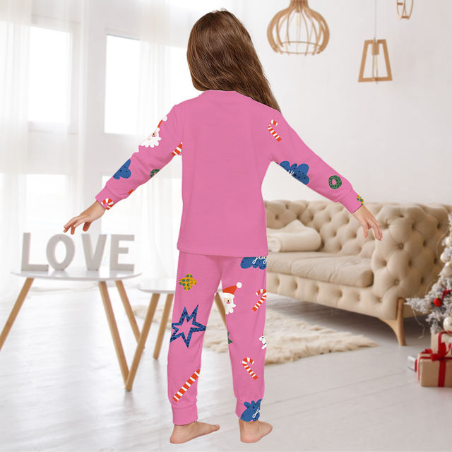 Picture of Family Christmas Pajama Sets - Happy Snowmen Long Sleeves Pajamas - Best Family Gift Christmas