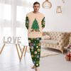 Picture of Family Christmas Pajama Sets - Long Sleeve Pajamas with Christmas Tree - Best Family Gift Christmas