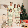 Picture of Family Christmas Pajama Set - Crew Neck Pajamas - Vintage Christmas Tree Print