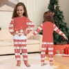 Picture of Family Christmas Pajamas Set - Crew Neck Pajamas - Red Christmas Pattern Sleepwear
