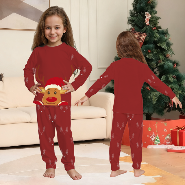 Picture of Family Christmas Pajamas Set - Crew Neck Pajamas - Rudolph the Red-Nosed Reindeer Matching Family Christmas Pajamas