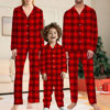 Picture of Family Christmas Pajama Sets - Christmas Red Pattern Long Sleeves Pajamas - Christmas Gift for Loved One