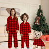 Picture of Family Christmas Pajama Sets - Christmas Red Pattern Long Sleeves Pajamas - Christmas Gift for Loved One