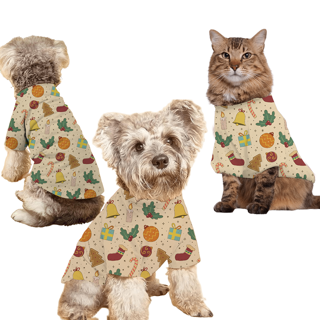 Picture of Family Christmas Pajamas Set – Colourful Vintage Christmas Pattern Pajamas