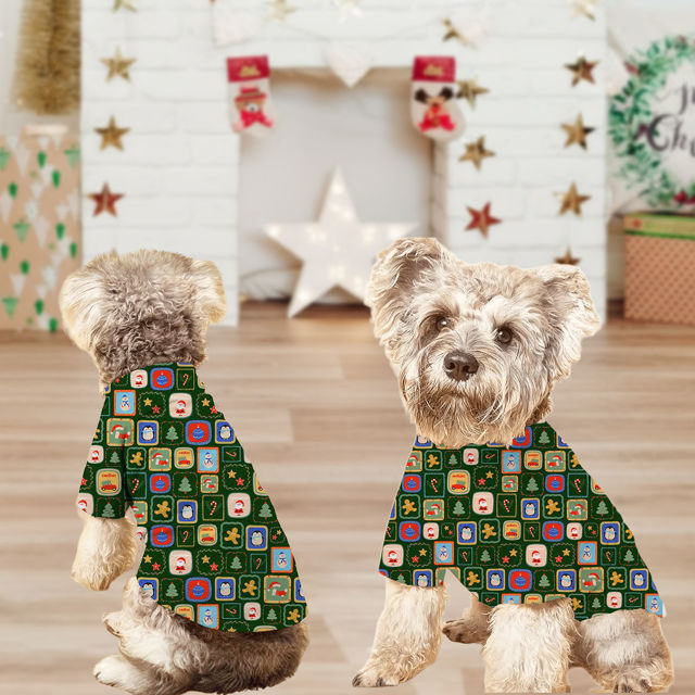 Picture of Family Christmas Pajama Sets - Christmas Pattern Long Sleeves Pajamas - Christmas Gift for Loved One