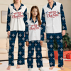 Picture of Family Christmas Pajamas Set - Navy Blue Snowflake Matching Family Pajamas