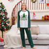 Picture of Family Christmas Pajama Sets - Green Plaid Long Sleeves Pajamas - Best Family Gift for Christmas