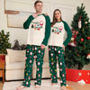 Picture of Family Christmas Pajama Sets - Long Sleeves Pajamas - Green with Santa - Best Family Gift for Christmas