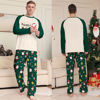 Picture of Family Christmas Pajama Sets - Long Sleeves Pajamas - Green with Santa - Best Family Gift for Christmas