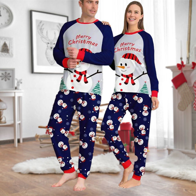 Picture of Family Christmas Pajama Sets - Long Sleeves Pajamas - Snowmen Set - Nice Family Gift