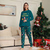 Picture of Family Christmas Pajama Sets - Forest Green Long Sleeves Pajamas - Merry Christmas - Nice Family Gift
