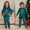 Picture of Family Christmas Pajama Sets - Forest Green Long Sleeves Pajamas - Merry Christmas - Nice Family Gift
