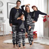 Picture of Family Christmas Pajama Sets - Navy Blue Long Sleeves Pajamas - Sparkle Tree - Nice Family Gift