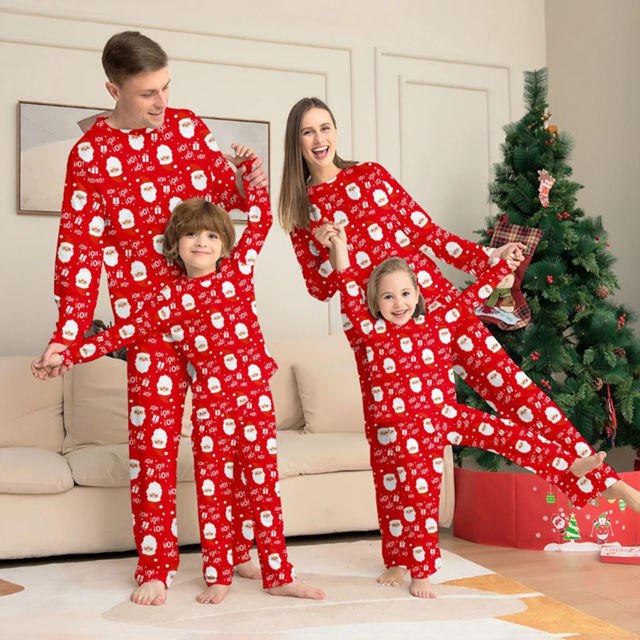 Picture of Family Christmas Pajama Sets - Long Sleeves Pajamas - Ho!Ho!Ho! - Nice Family Gift