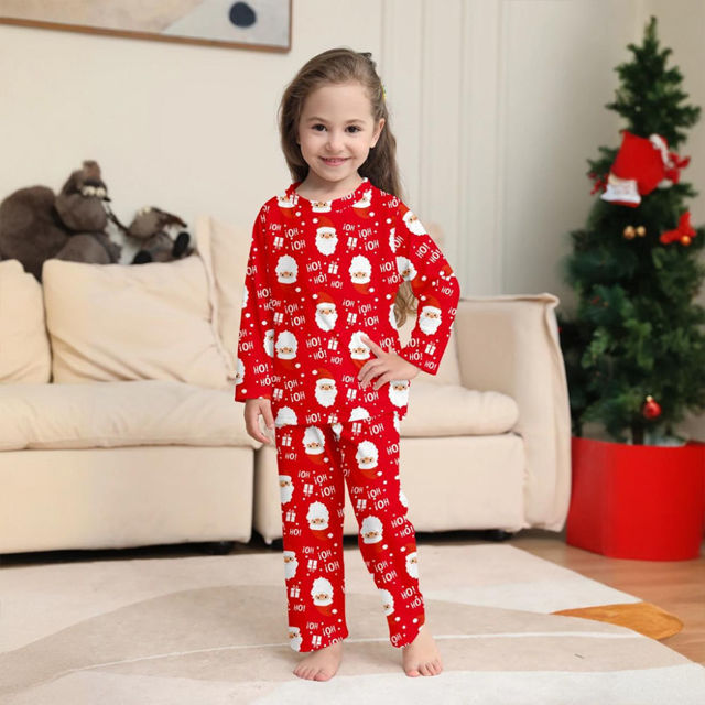 Picture of Family Christmas Pajama Sets - Long Sleeves Pajamas - Ho!Ho!Ho! - Nice Family Gift