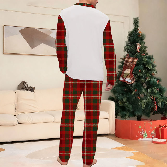 Picture of Merry Christmas Family Pajama Sets - Pattern Long Sleeves Pajamas - Nice Gift