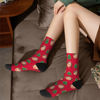 Picture of Custom Photo Face Christmas Socks - Red Socks with Christmas Tree - Personalized Gift for Family and Friends