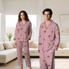 Picture of Custom Face Pajamas Full Set Long Sleeves - Personalized Face Copy Unisex Pajamas - Best Gift For Family, Friend