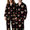 Picture of Custom Pet Love Full Pajamas - Personalized Face Copy Unisex Pajamas - Best Gift For Family, Friend