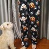 Picture of Personalized Pajama Pants with Pet Faces - Personalized Pajama bottoms with Paws - Christmas Gift for Pet Person