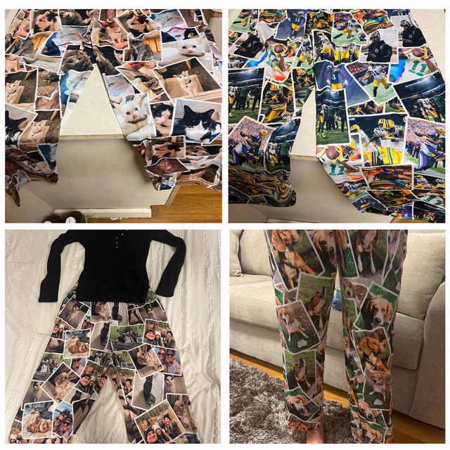 Picture of Personalized Pajama Pants with Faces - Personalized Pajama bottoms for gift giving - Christmas Gift for Friends