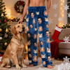 Picture of Personalized Photo Flannel Pajama Pants - Personalized Dog or Cat Face Sleepwear Gift