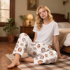 Picture of Personalized Photo Flannel Pajama Pants - Personalized Dog or Cat Face Sleepwear Gift