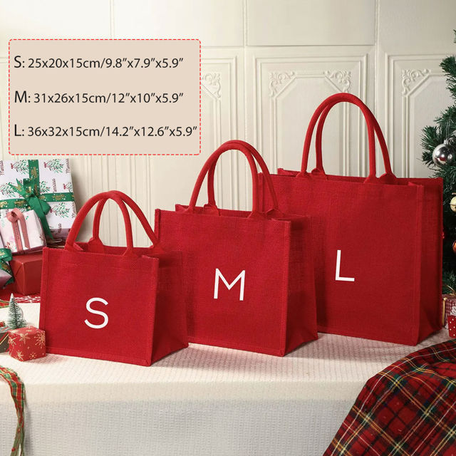 Picture of Personalized Christmas Gift Tote Bag - Personalised Gift Bag